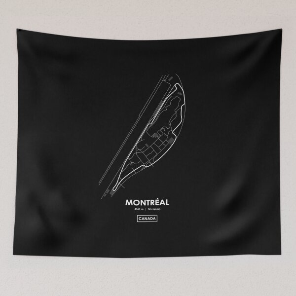 Item preview, Montreal - Canada Track Map WHITE designed and sold by andreanastasio.