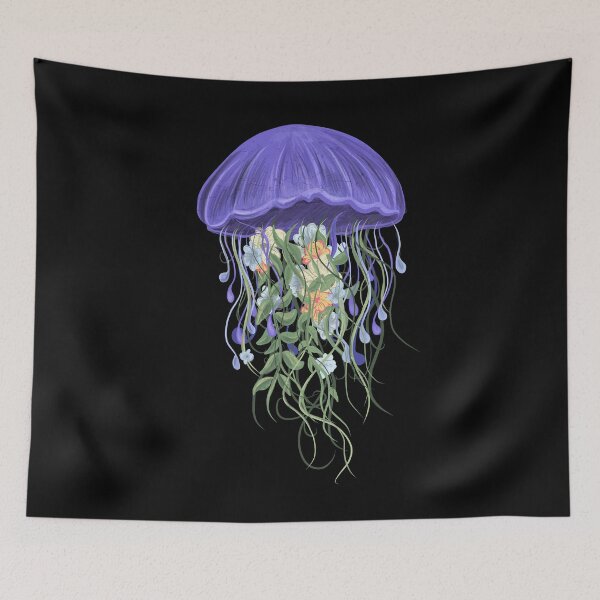 Item preview, Flower jellyfish underwater. designed and sold by emphatic.