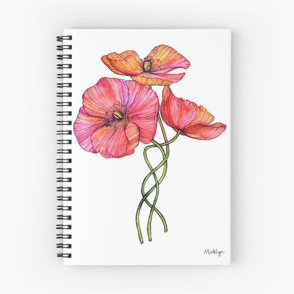 Item preview, Peach & Pink Poppy Tangle designed and sold by micklyn.