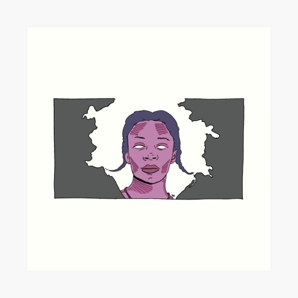 2019 03 line art kara walker digital painting Art Print
