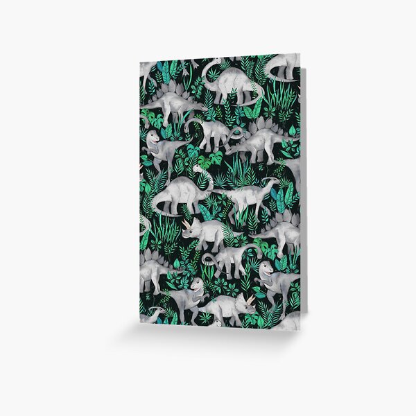 Dinosaur Jungle Greeting Card