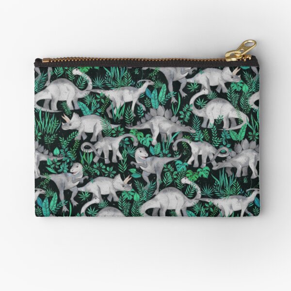 Dinosaur Jungle Zipper Pouch