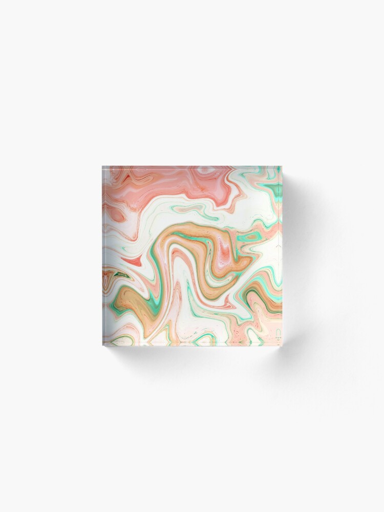 Alternate view of Musk Melon #abstract #digitalart Acrylic Block