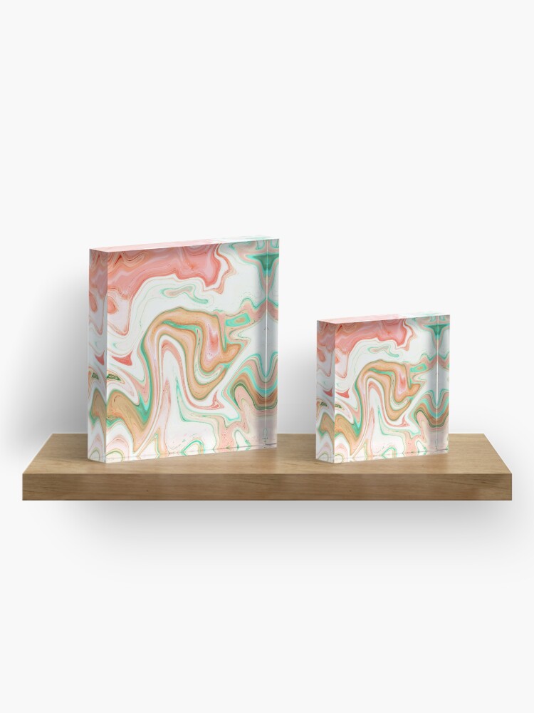 Alternate view of Musk Melon #abstract #digitalart Acrylic Block