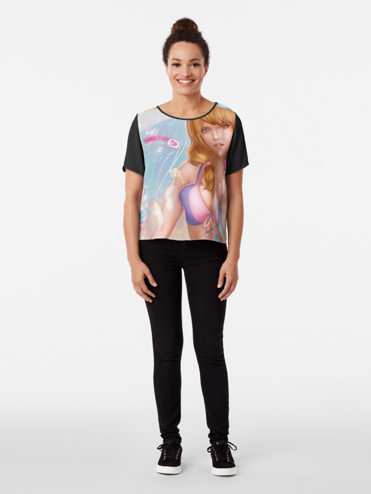 Alternate view of New Retro Summer Day Chiffon Top