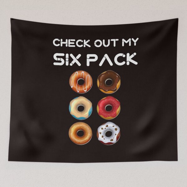 Item preview, Check Out My Six Pack Donut - Funny Gym Sarcastic fitness designed and sold by The Warehouse by Amr.