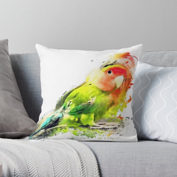 Lovebird Throw Pillow