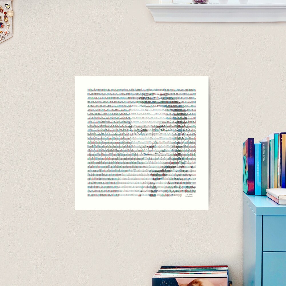 Fred Sanger in insulin gene sequence Art Print