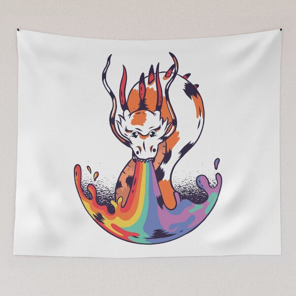 Item preview, Koi carp dragon rainbow designed and sold by emphatic.