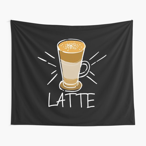 Nur Latte Macchiato Kaffee Coole Lustige Spruche T Shirt Design Kaffeebecher Wandbehang Von Whiskylover Redbubble