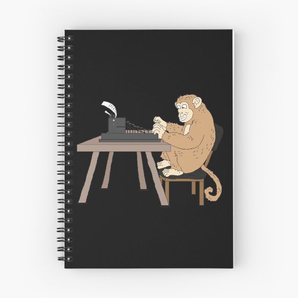 Item preview, typing monkey gift T Shirt designed and sold by eiwo87.