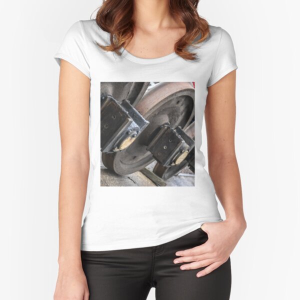 Them Wheels Ain't Turning Fitted Scoop T-Shirt