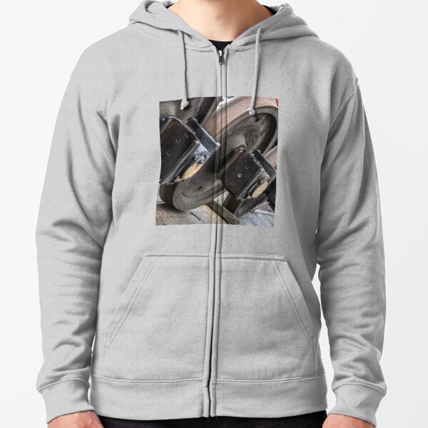 Them Wheels Ain't Turning Zipped Hoodie