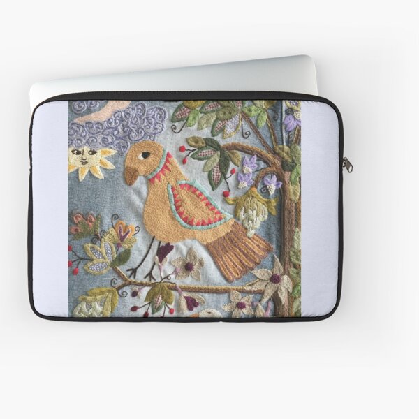 Parrot on Tree Laptop Sleeve