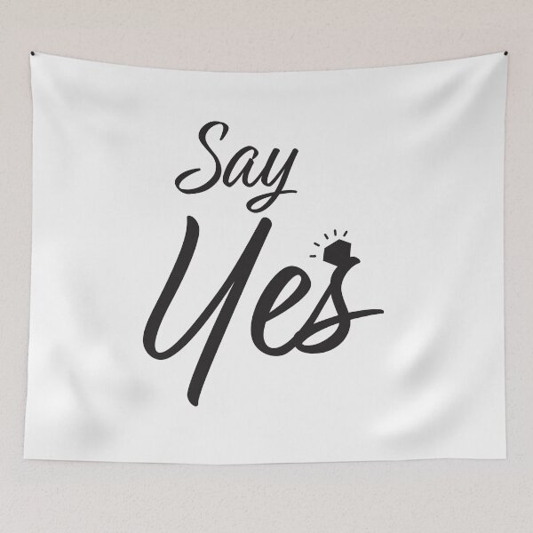 Item preview, Say Yes Marriage Proposal designed and sold by sigdesign.