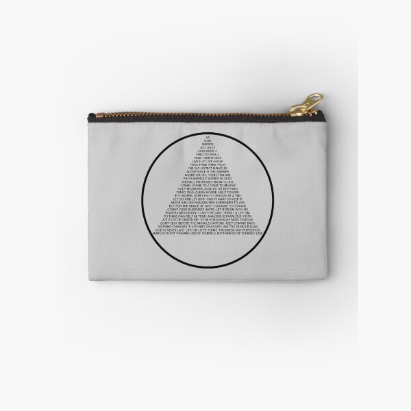 Item preview, Alcoholics Anonymous Symbol in Slogans (A.A.) designed and sold by RecoveryGift.