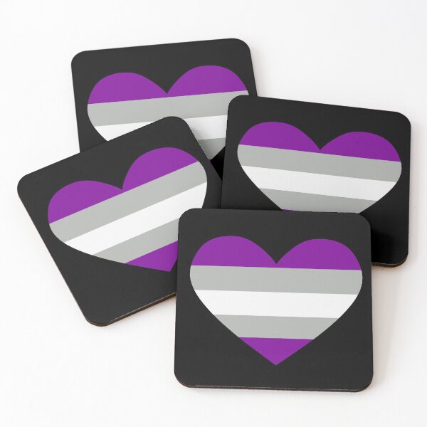 Item preview, grey-asexuality heart designed and sold by Marissa Barrette.