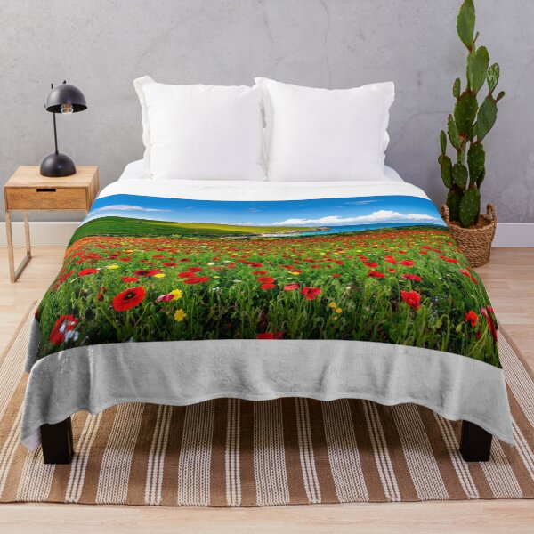 Item preview, Poppy fields on the north Cornwall coast  designed and sold by eddiej.