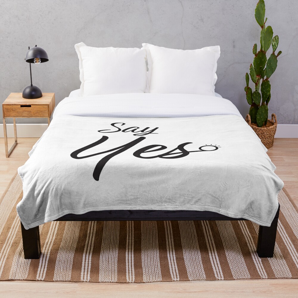 "Say Yes Marriage Proposal" Throw Blanket for Sale by sigdesign Redbubble