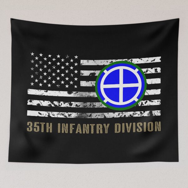 Item preview, 35th Infantry Division (Distressed Flag) designed and sold by Jared Davies.