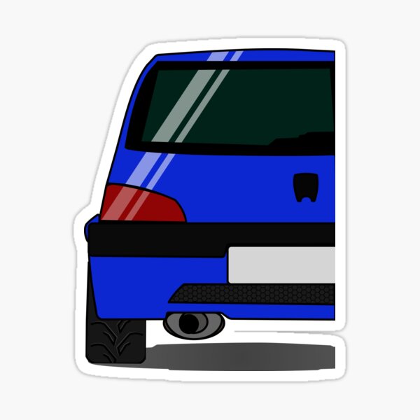 Peugeot 106 GTI Indigo Blue Sticker
