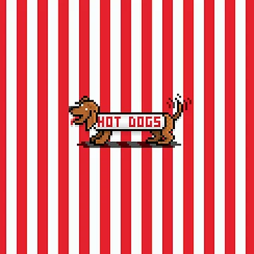 Artwork thumbnail, Pixel Hot Dog by Shy Guy's Pixels
