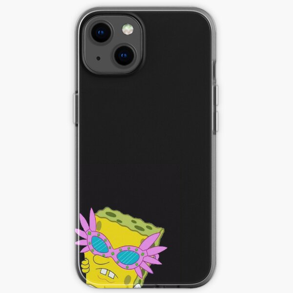 spongebob pink sunglasses meme iPhone Soft Case