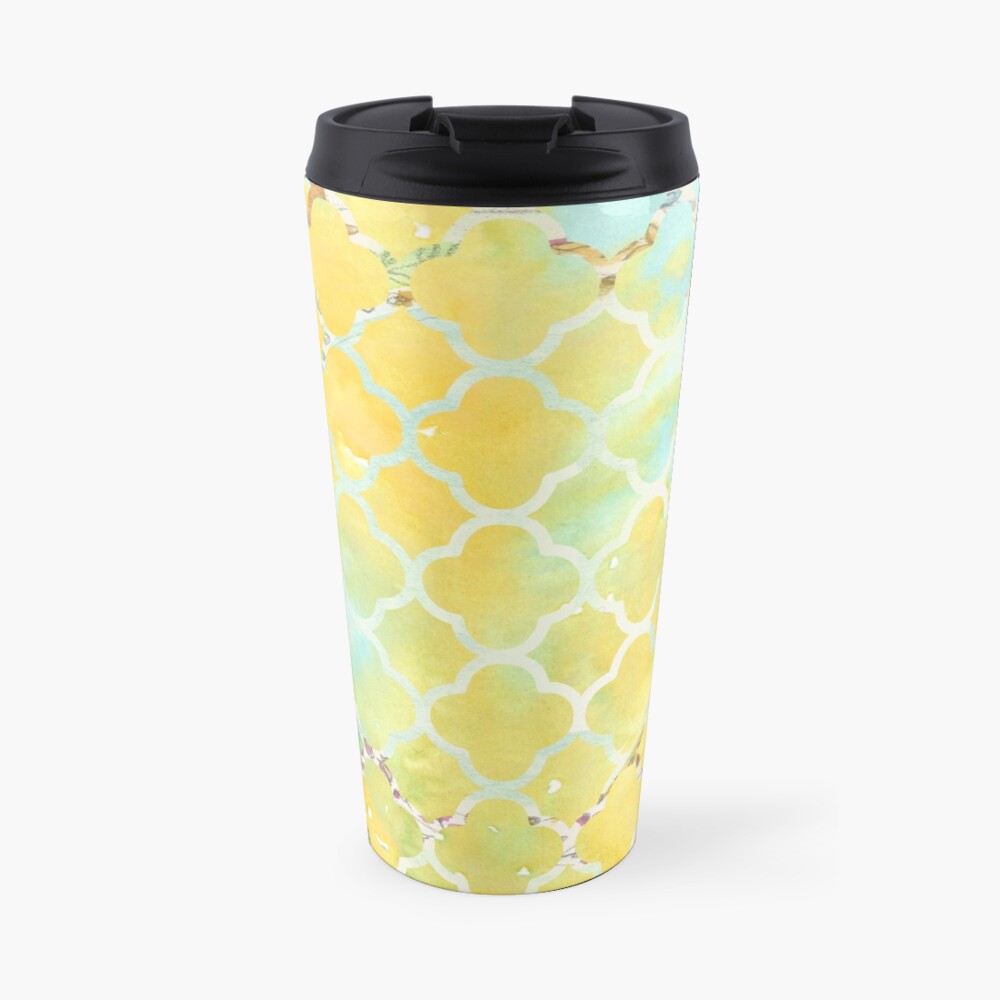 "Geo Haze" Pattern Travel Mug