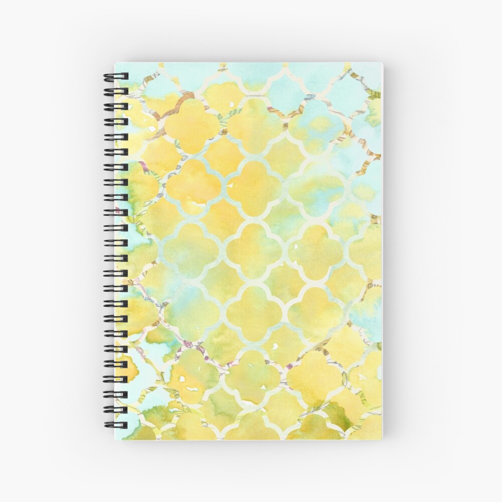 "Geo Haze" Pattern Spiral Notebook