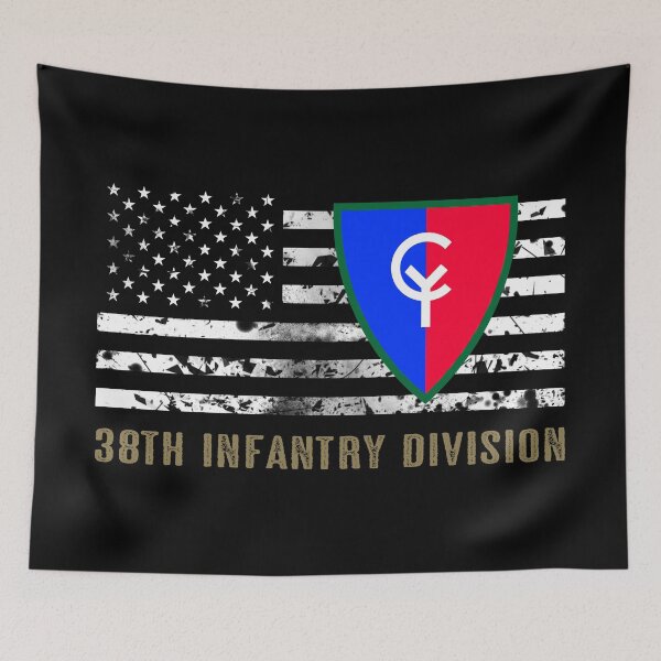Item preview, 38th Infantry Division (Distressed Flag) designed and sold by Jared Davies.