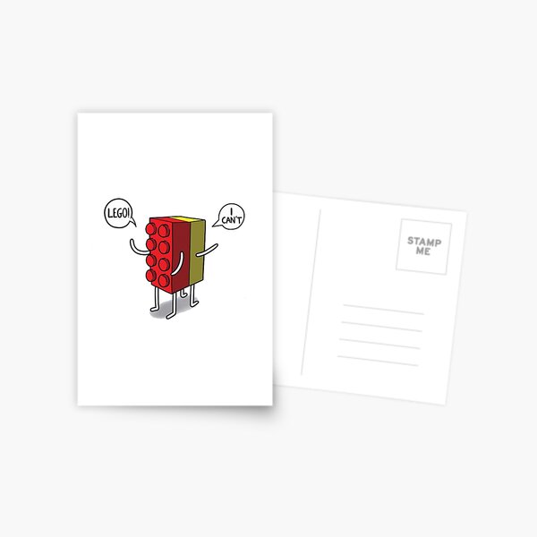 Roblox Retro Lego Man Postcard By Y3sbrolol Redbubble - roblox retro lego man t shirt by y3sbrolol redbubble