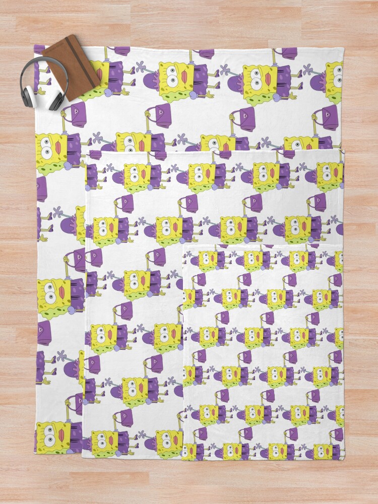 "SpongeBob Meme" Throw Blanket by SamsStickers Redbubble