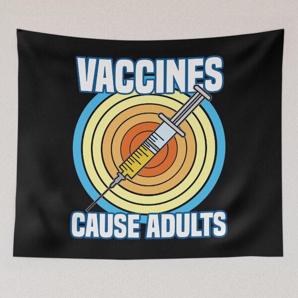 Item preview, VACCINES CAUSE ADULTS Vaccination Anti Vaxxer designed and sold by Moonpie90.