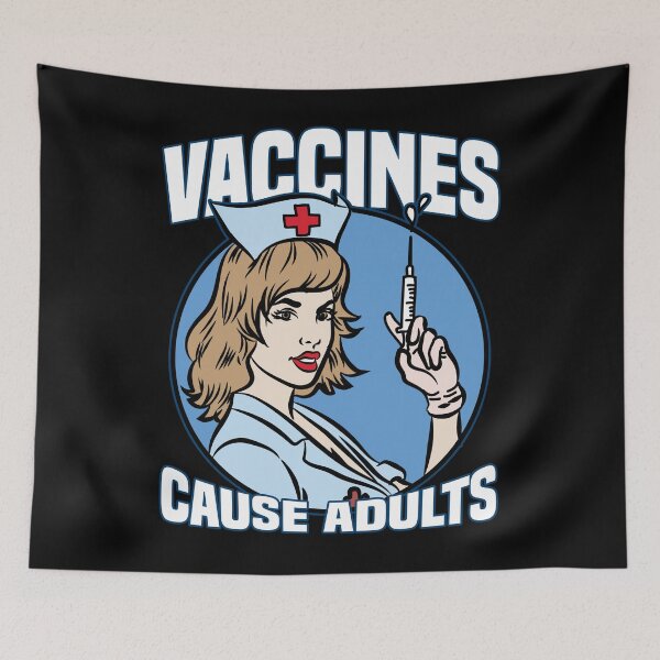 Item preview, Kopie von VACCINES CAUSE ADULTS Vaccination Anti Vaxxer designed and sold by Moonpie90.