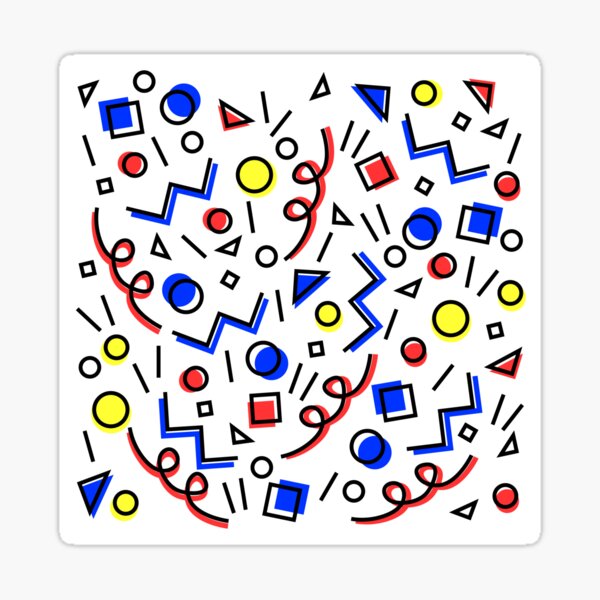 Item preview, 80's eighties, funky memphis pattern design designed and sold by Epitome Girl.