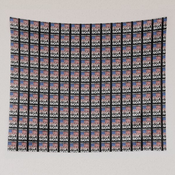 Item preview, Raised By A Hero Proud Veteran's Son Design USA Flag  designed and sold by ssmcwhortor.