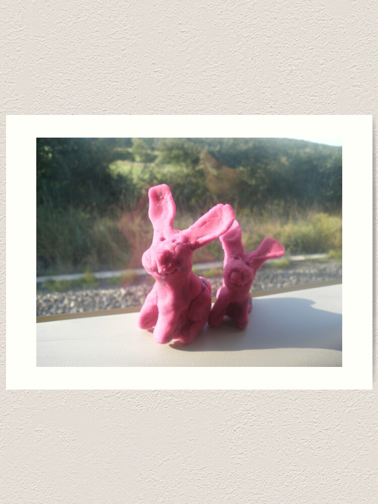 Alternate view of Rabbits on a train II Art Print