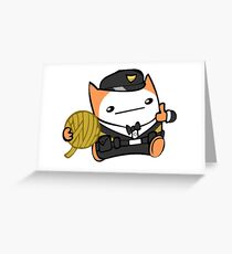 Battle Block Theater Cat Greeting Card