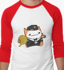 Battle Block Theater Cat Men's Baseball ¾ T-Shirt