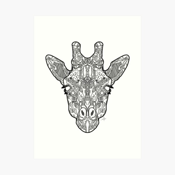 Norse Giraffe Art Print