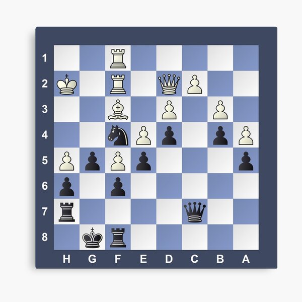 Chess Puzzle #Chess #Puzzle #ChessPuzzle Canvas Print