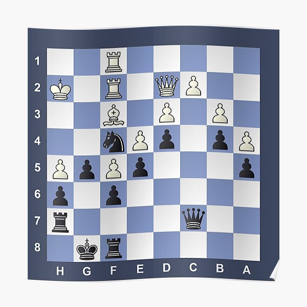 Chess Puzzle #Chess #Puzzle #ChessPuzzle Poster