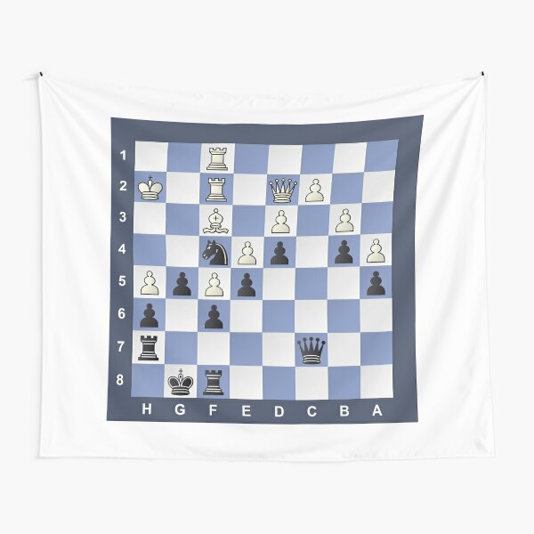 Chess Puzzle #Chess #Puzzle #ChessPuzzle Tapestry