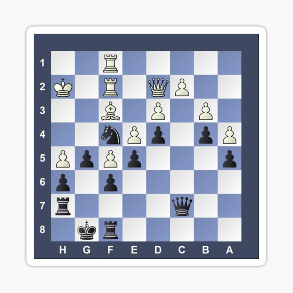 Chess Puzzle #Chess #Puzzle #ChessPuzzle Sticker