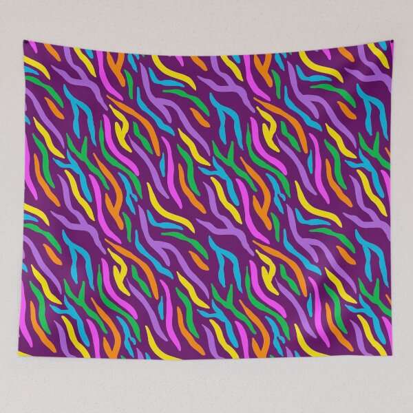 Item preview, Rainbow Zebra Print (Berry-Colored Background) designed and sold by KelseyLovelle.