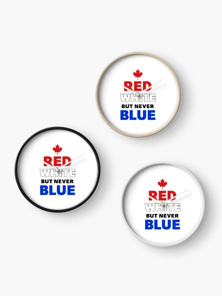 Thumbnail 3 of 4, Clock, Red White but Never Blue [Roufxis-Rb] designed and sold by RoufXis.