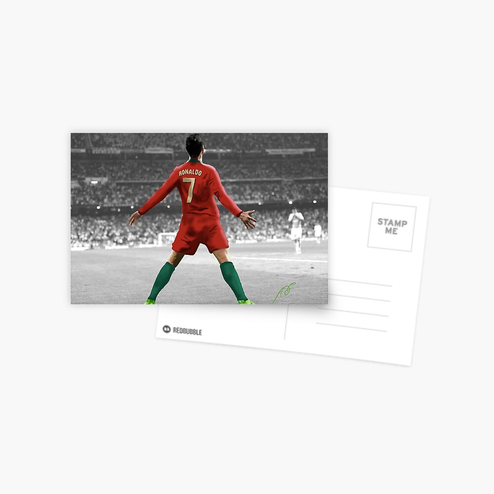 Portugal's Cristiano Ronaldo' Postcard for Sale by Webbed Toe