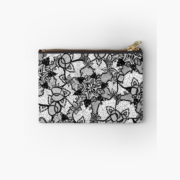 Aperçu de l'œuvre Elegant floral black hand drawn lace pattern créée et vendue par GirlyTrend.