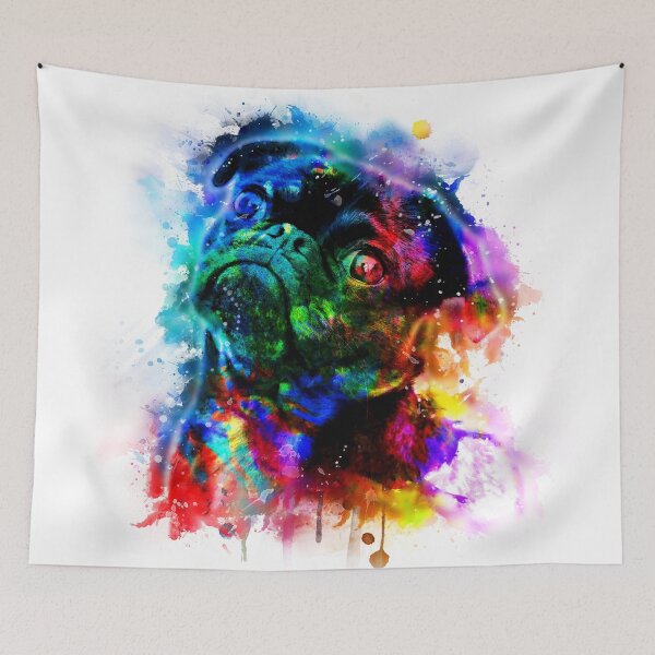 Item preview, Cute pug watercolor designed and sold by RAWWR.
