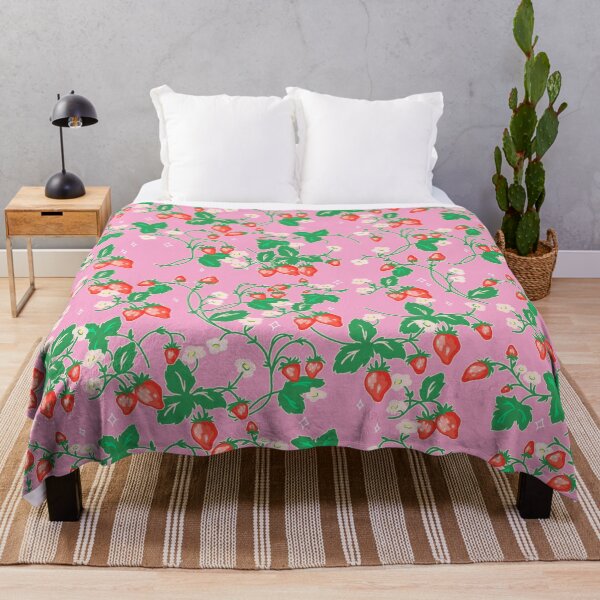 Item preview, Strawberry Patch on Pink designed and sold by Cass Noel Studio.